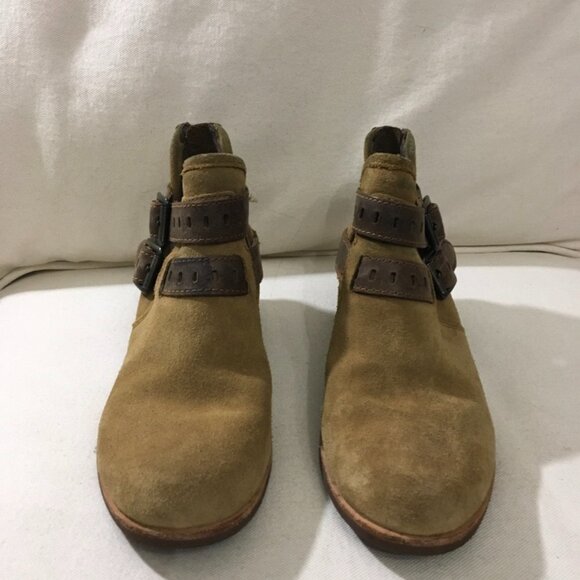 UGG Australia Patsy Tan Suede Ankle Boots size 8 - Picture 2 of 6